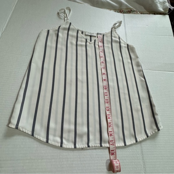 Babaton sleeveless top with adjustable stripes. EUC - Picture 6 of 11